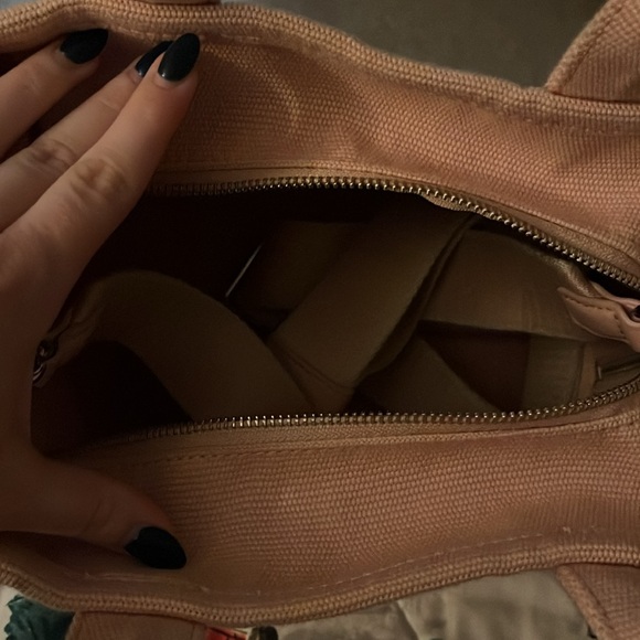 Marc Jacob’s the small pink jacquard tote bag crossbody purse - Picture 4 of 5